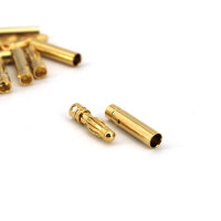 Goldkontakt 4mm zweiteilig 10 Paar