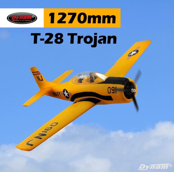Dynam T-28 Trojan EPO 1270mm gelb PNP V2