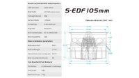 HSD S-EDF 11-Blatt 105mm Impeller mit Motor Außenläufer 4270-750Kv